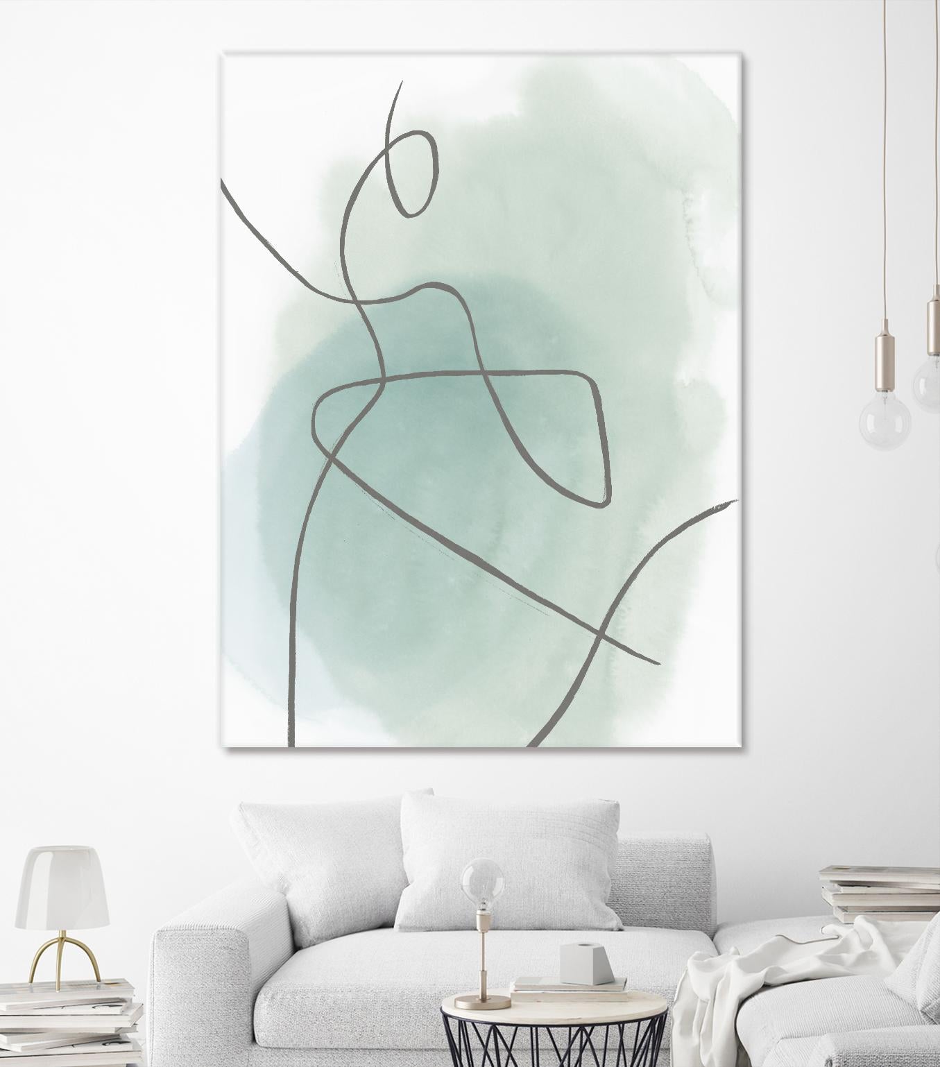 Follow Green II by PI  Studio on GIANT ART - green linear lines