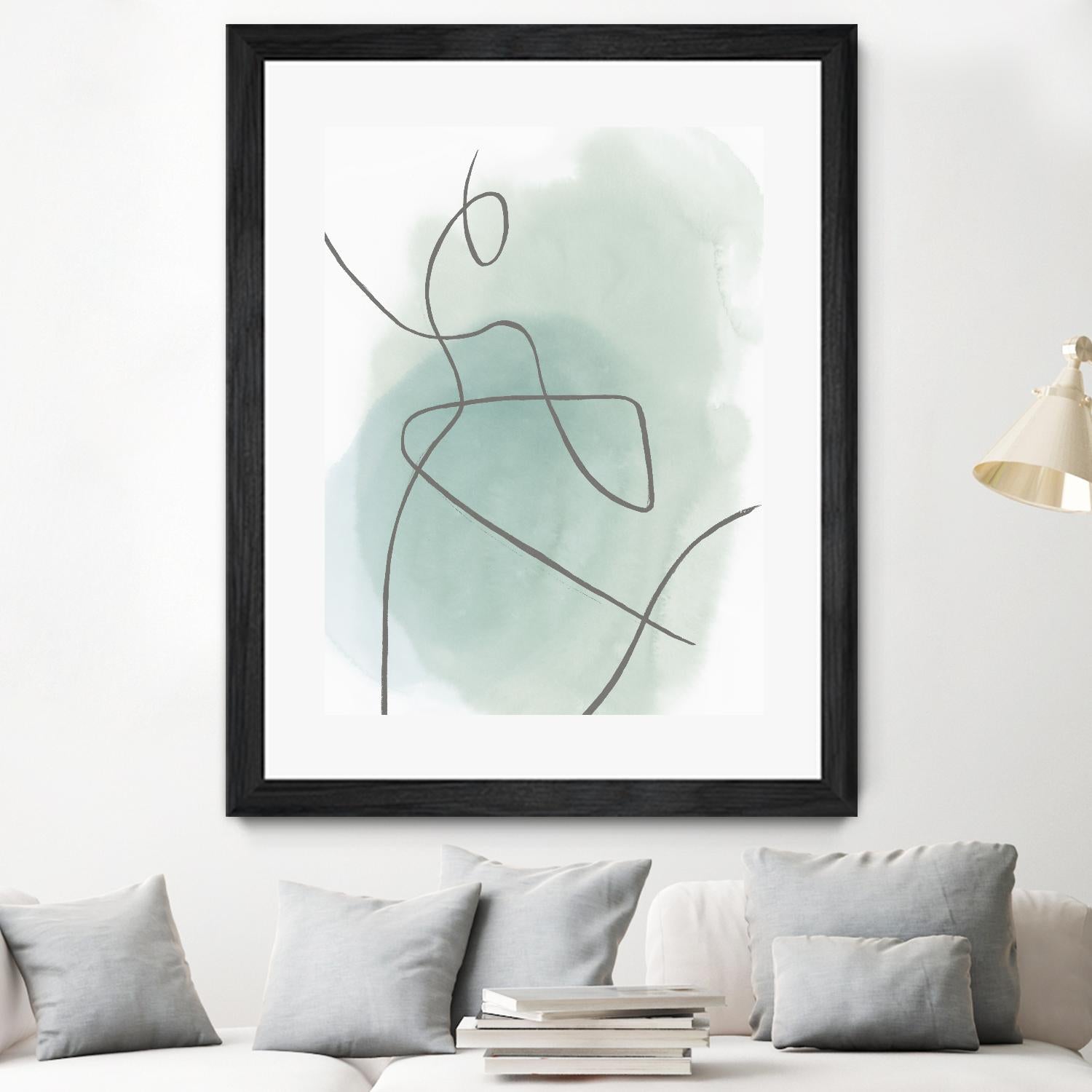 Follow Green II by PI  Studio on GIANT ART - green linear lines