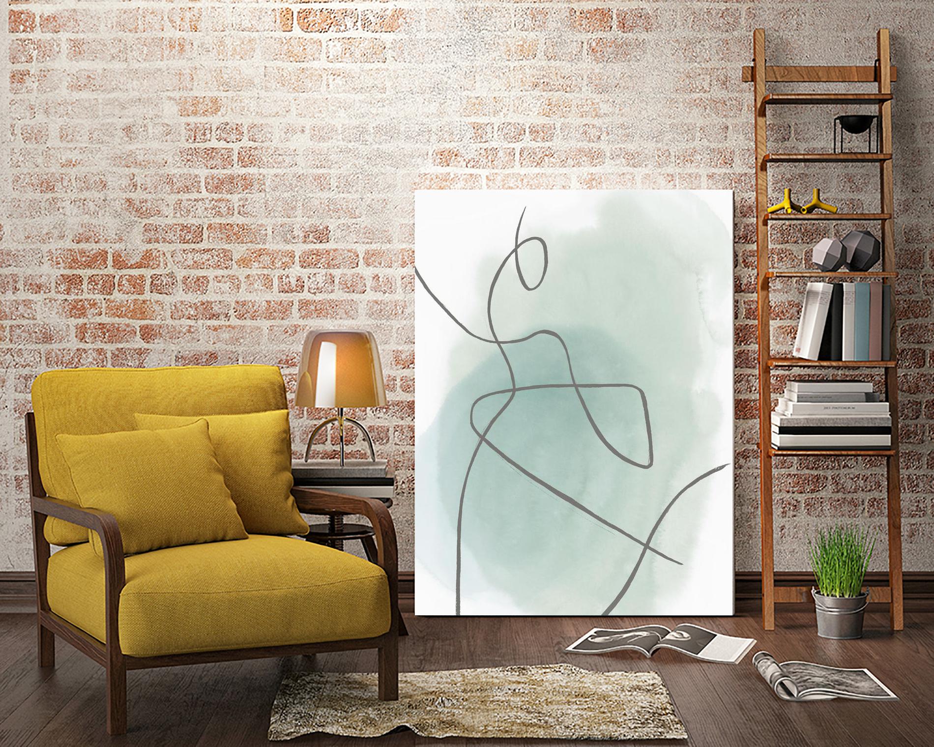 Follow Green II by PI  Studio on GIANT ART - green linear lines