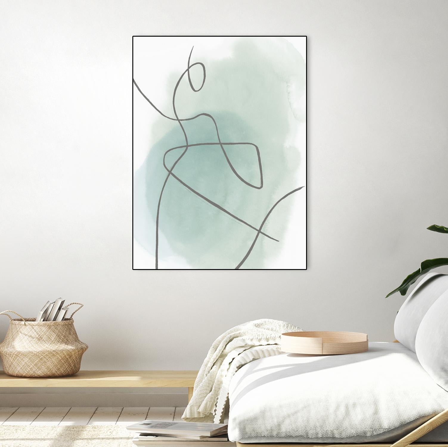 Follow Green II by PI  Studio on GIANT ART - green linear lines