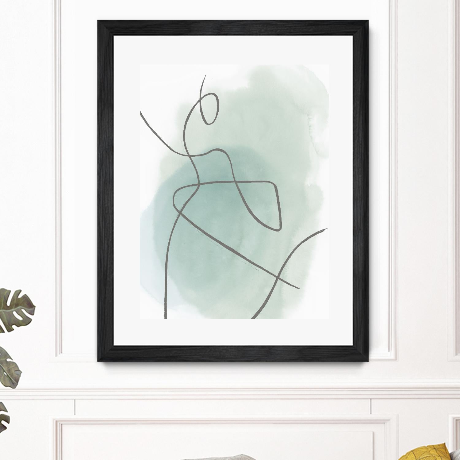 Follow Green II by PI  Studio on GIANT ART - green linear lines