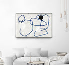 Midblue I by PI Studio on GIANT ART - blue linear