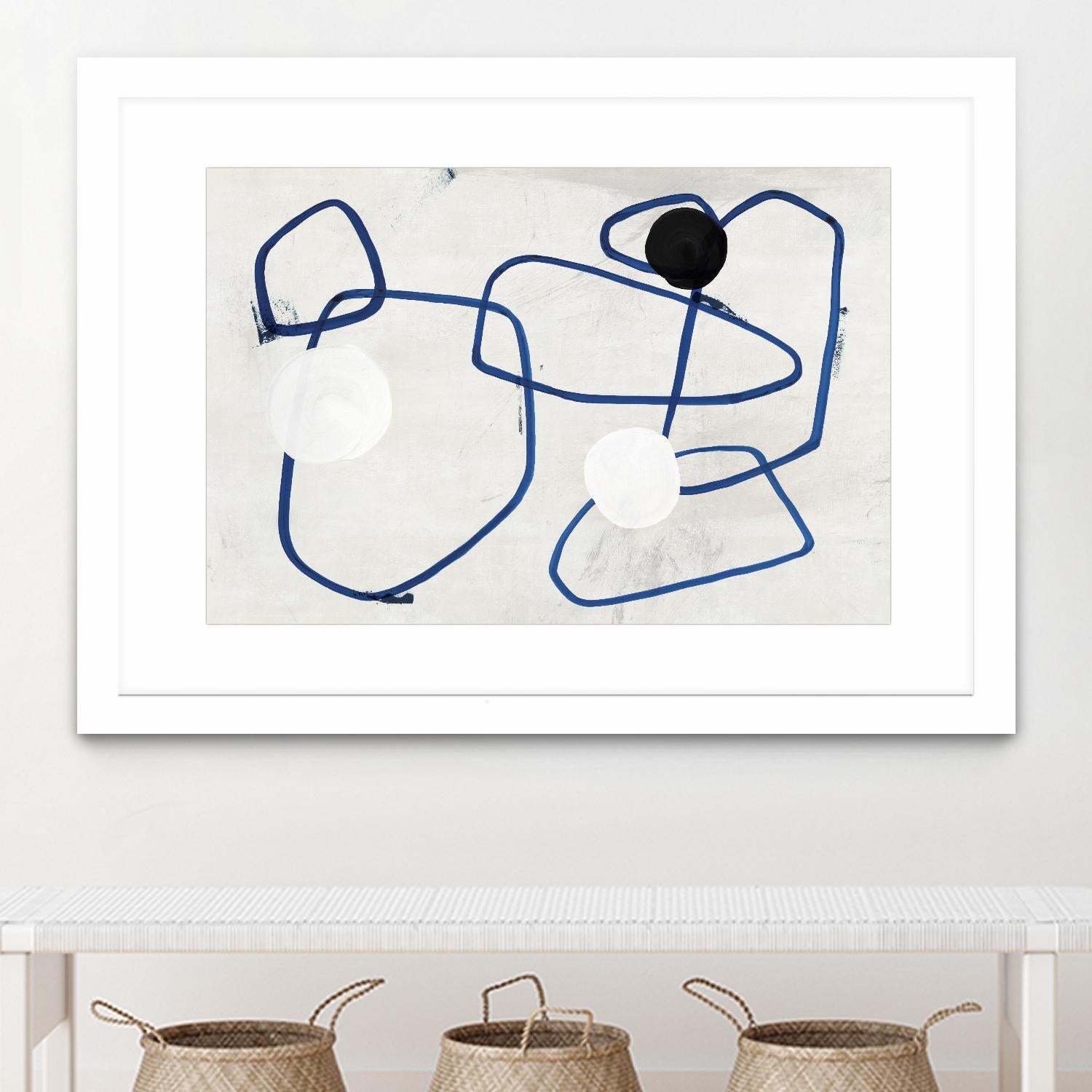 Midblue I by PI Studio on GIANT ART - blue linear