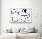 Midblue I by PI Studio on GIANT ART - blue linear