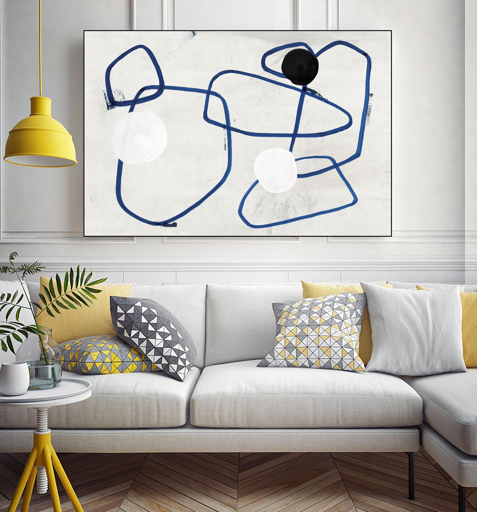 Midblue I by PI Studio on GIANT ART - blue linear