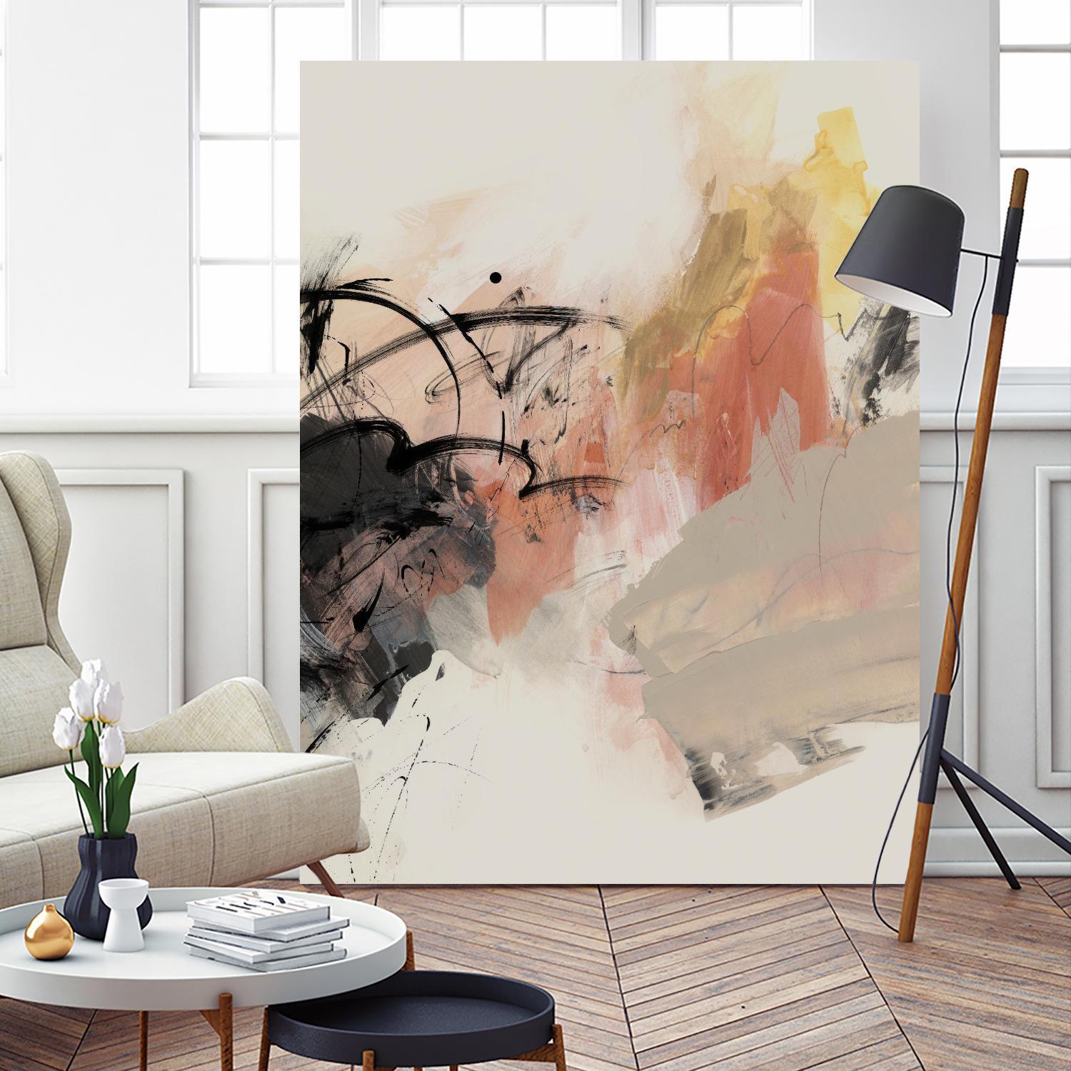 Grapefruit I by PI Studio on GIANT ART - pink abstract abstract