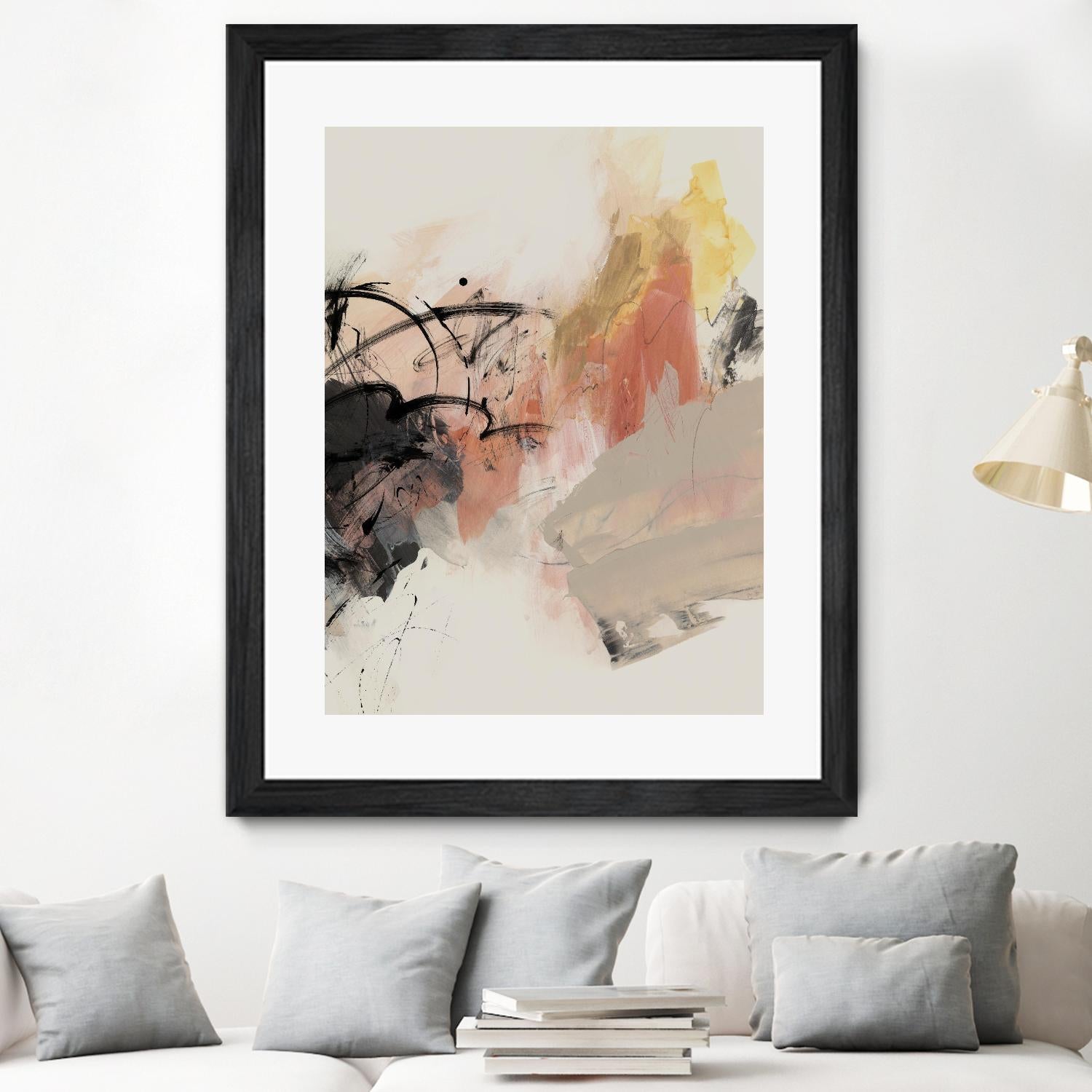 Grapefruit I by PI Studio on GIANT ART - pink abstract abstract