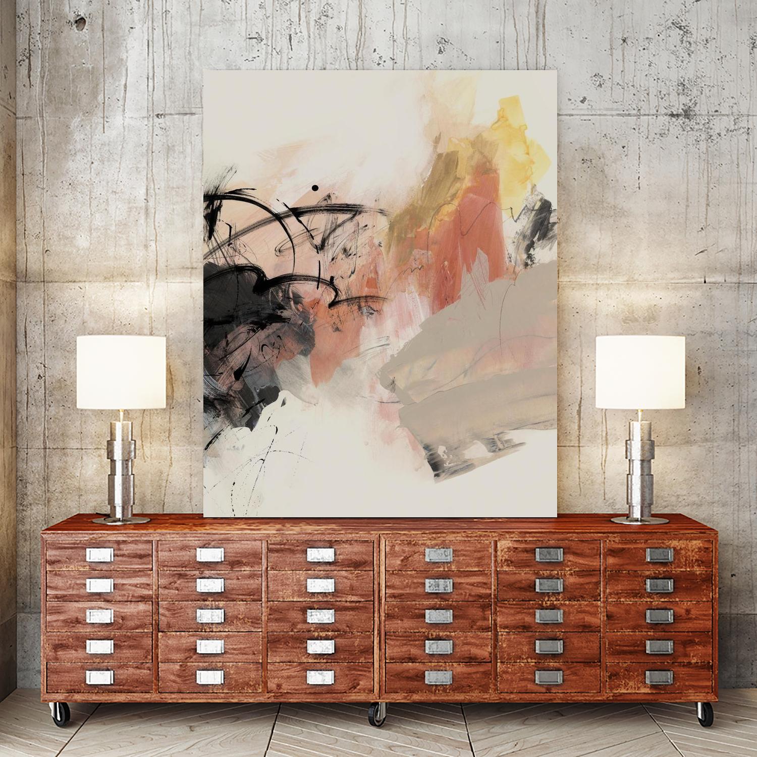 Grapefruit I by PI Studio on GIANT ART - pink abstract abstract