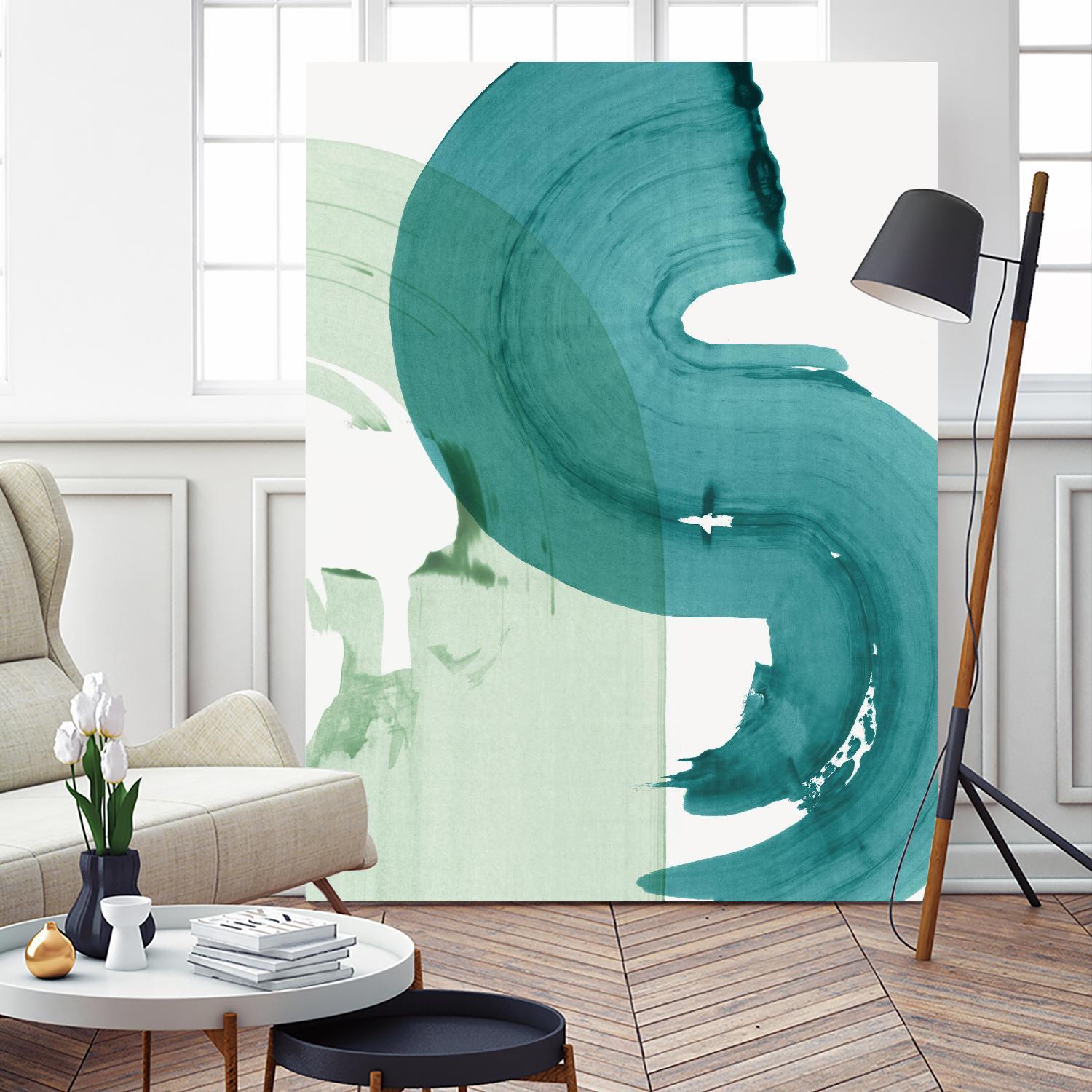 Green Movement I by PI Studio on GIANT ART - green abstract abstract