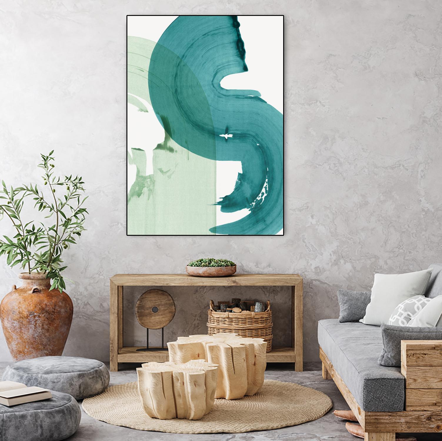 Green Movement I by PI Studio on GIANT ART - green abstract abstract