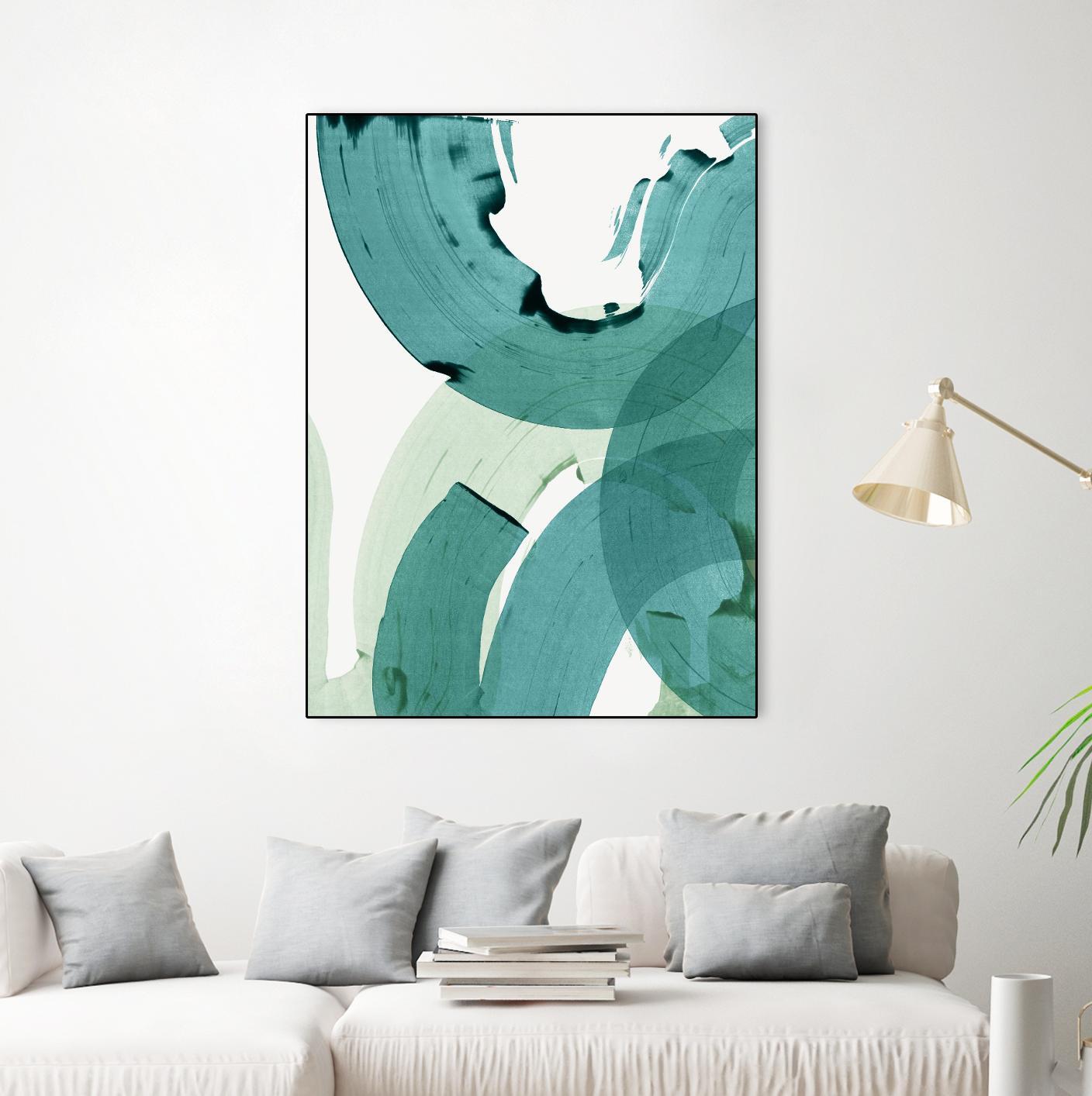 Green Movement II by PI Studio on GIANT ART - green abstract abstract