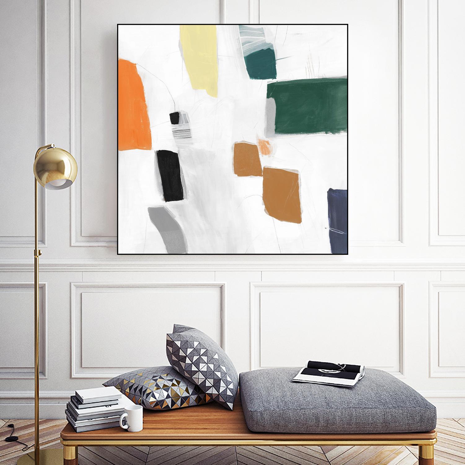 Reflecting Love I by PI Studio on GIANT ART - orange abstract abstract