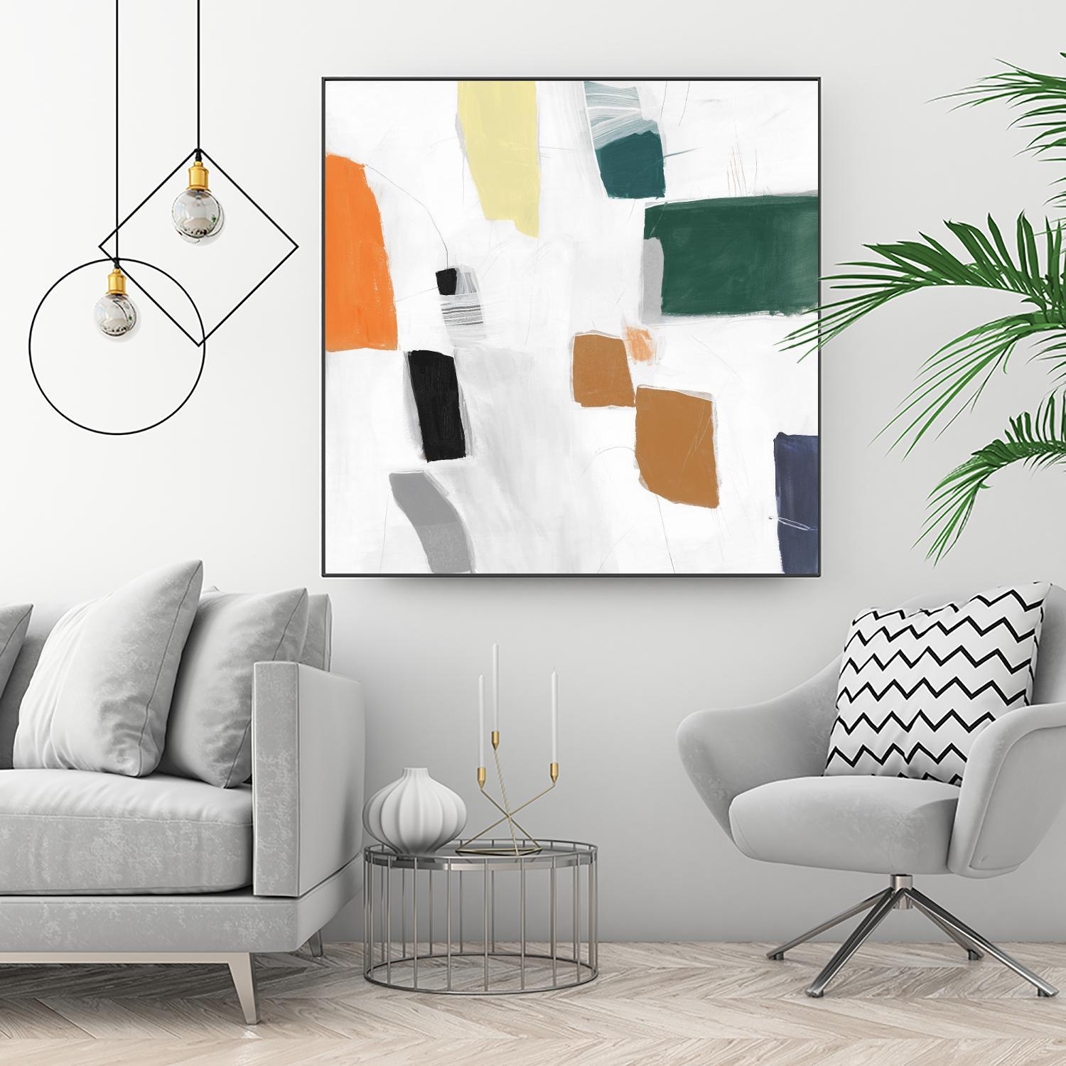 Reflecting Love I by PI Studio on GIANT ART - orange abstract abstract