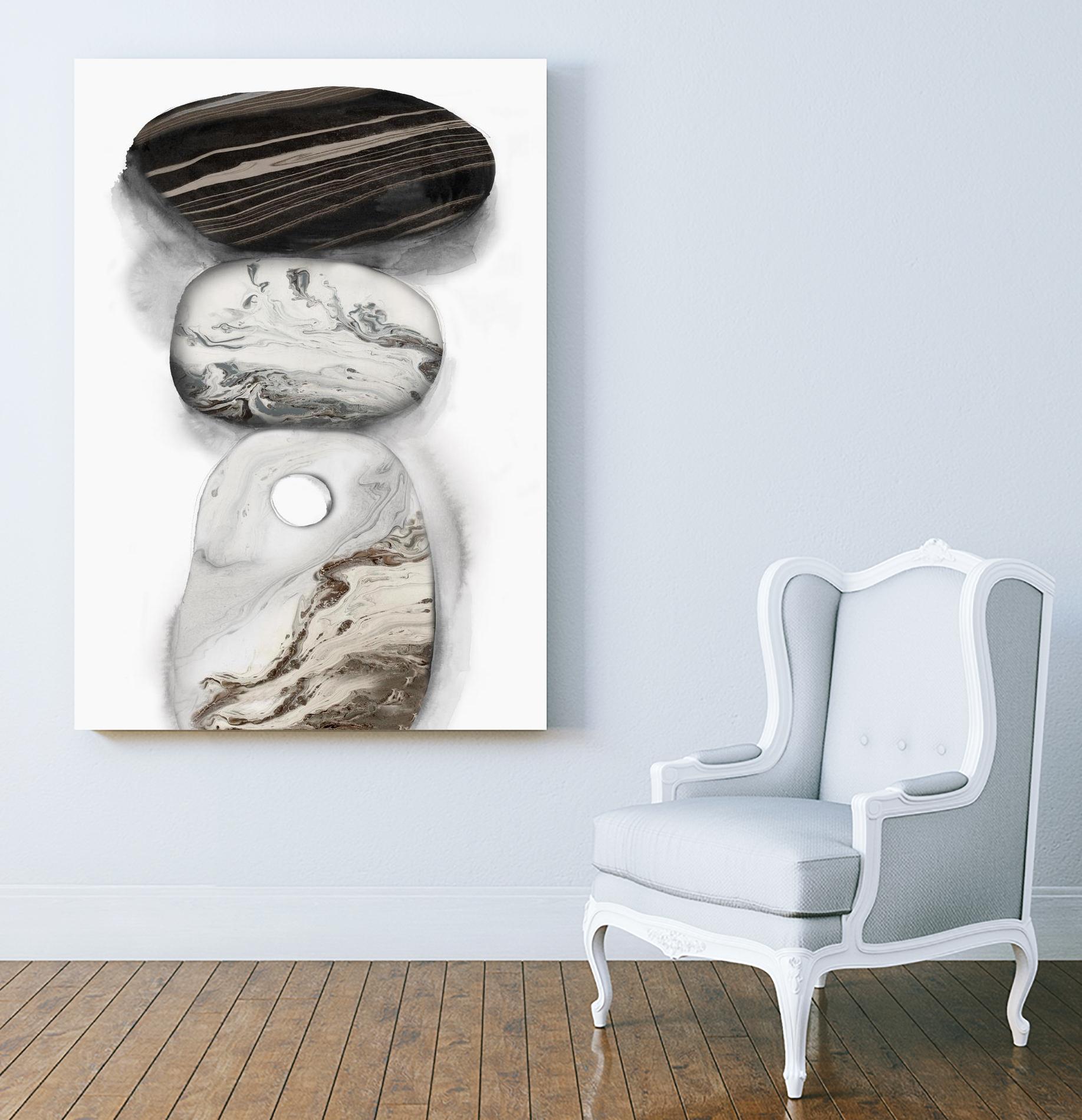 Majestic Rocks I by PI Studio on GIANT ART - white abstract