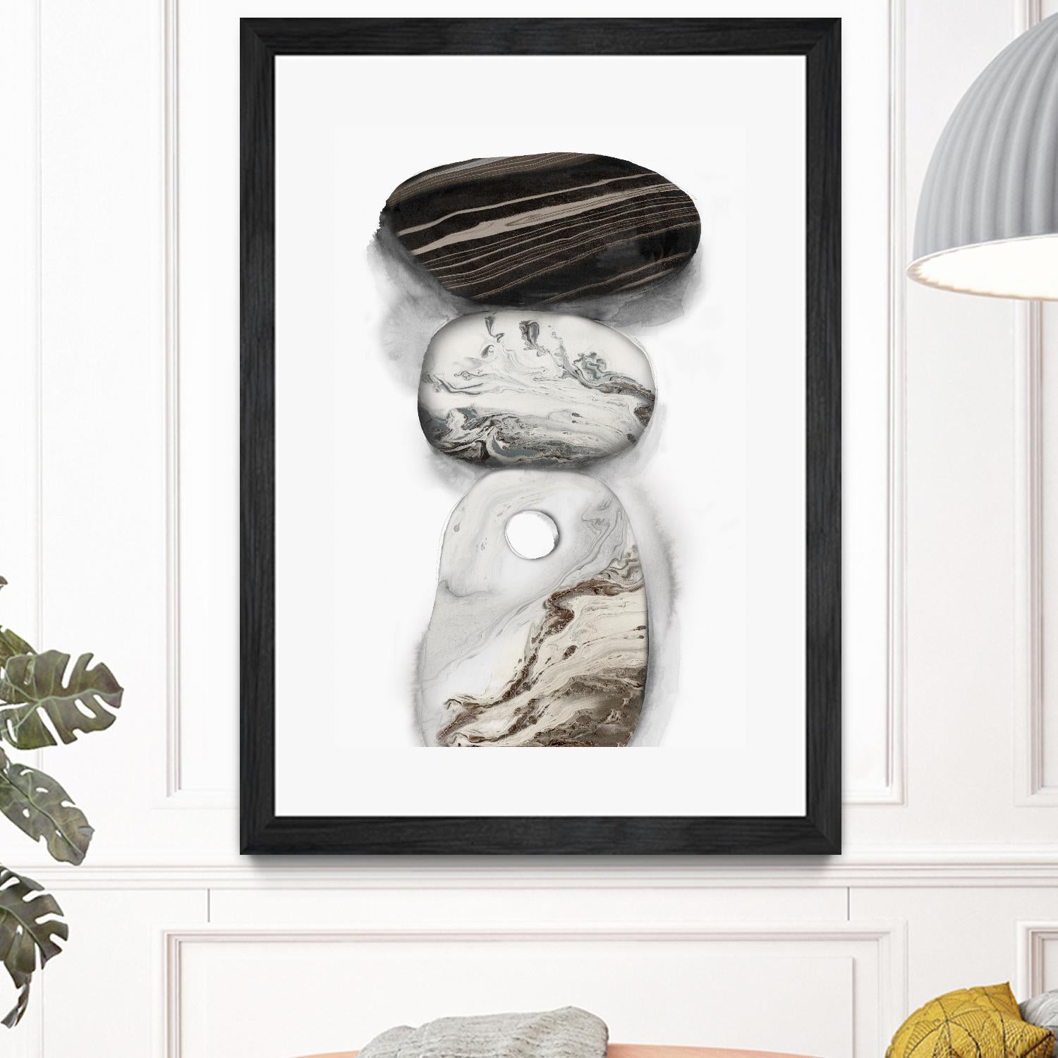 Majestic Rocks I by PI Studio on GIANT ART - white abstract