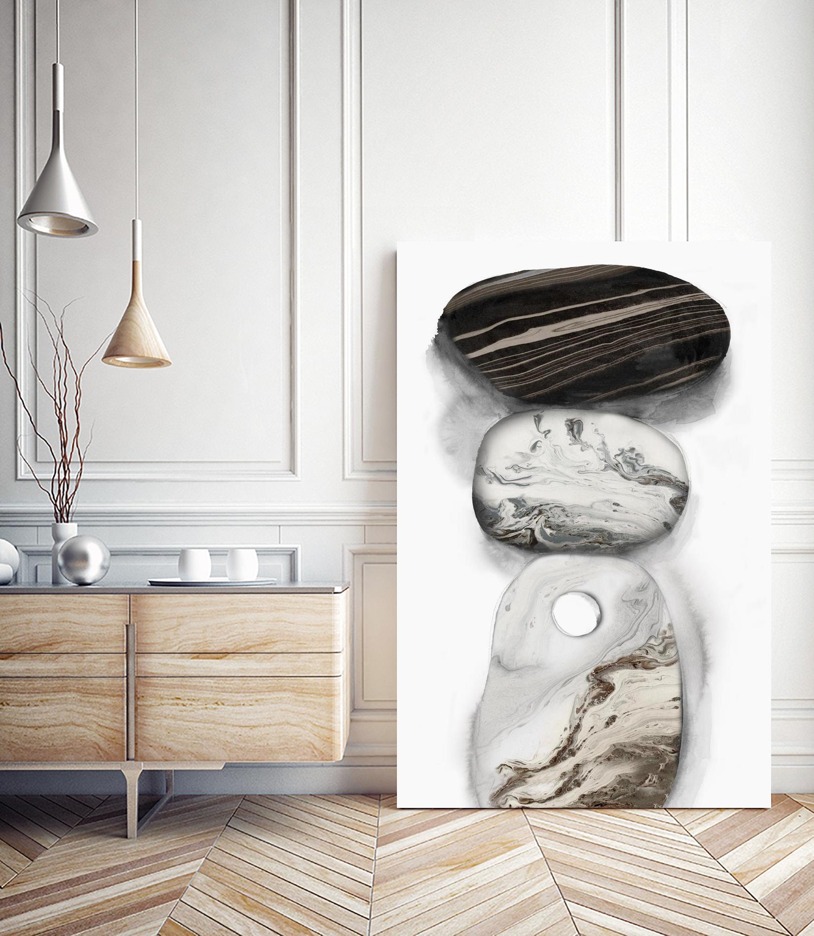 Majestic Rocks I by PI Studio on GIANT ART - white abstract