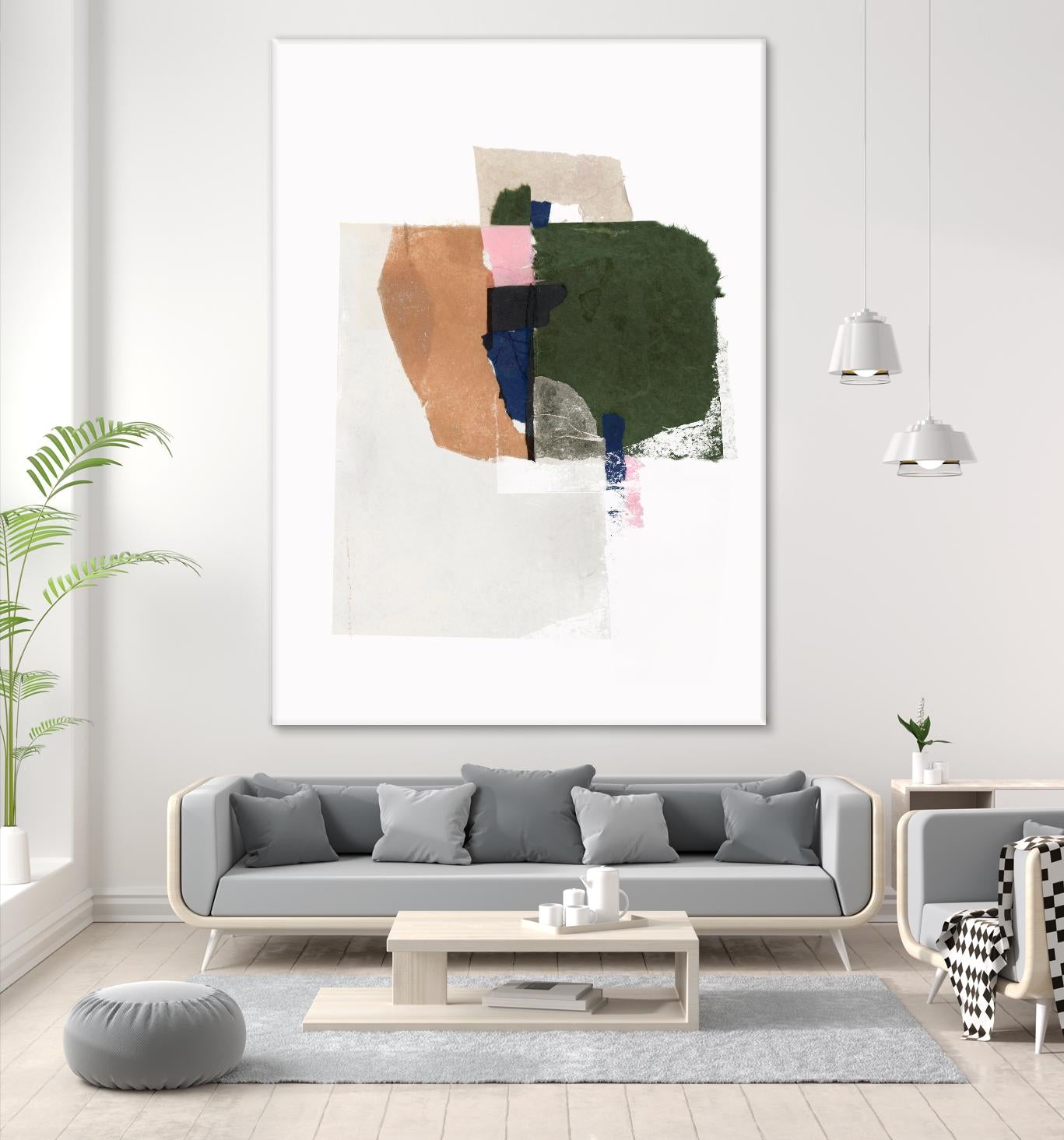 Patchwork Pieces I by PI Studio on GIANT ART - abstract