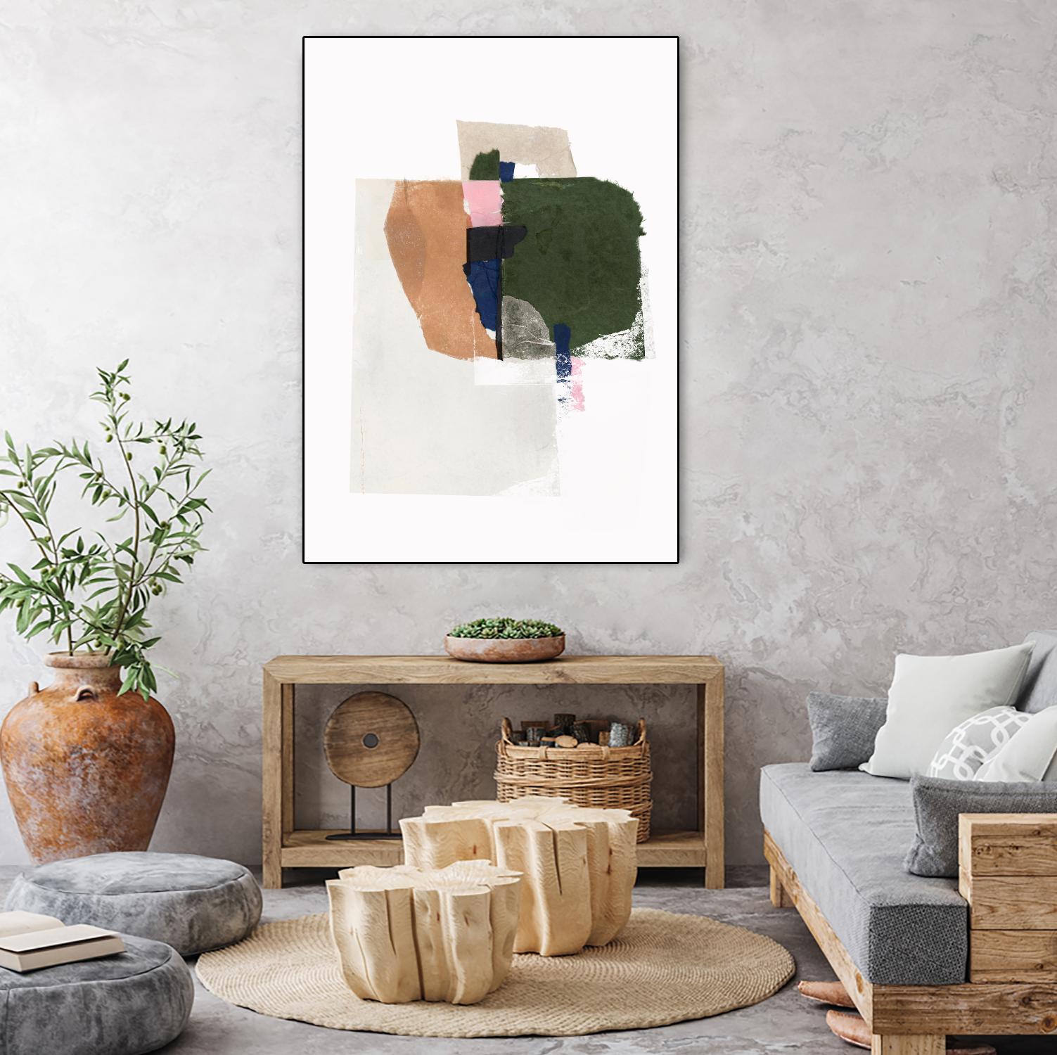 Patchwork Pieces I by PI Studio on GIANT ART - abstract