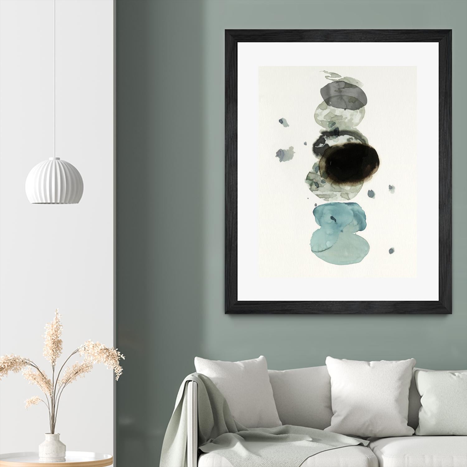 In Order I by PI Studio on GIANT ART - green abstract