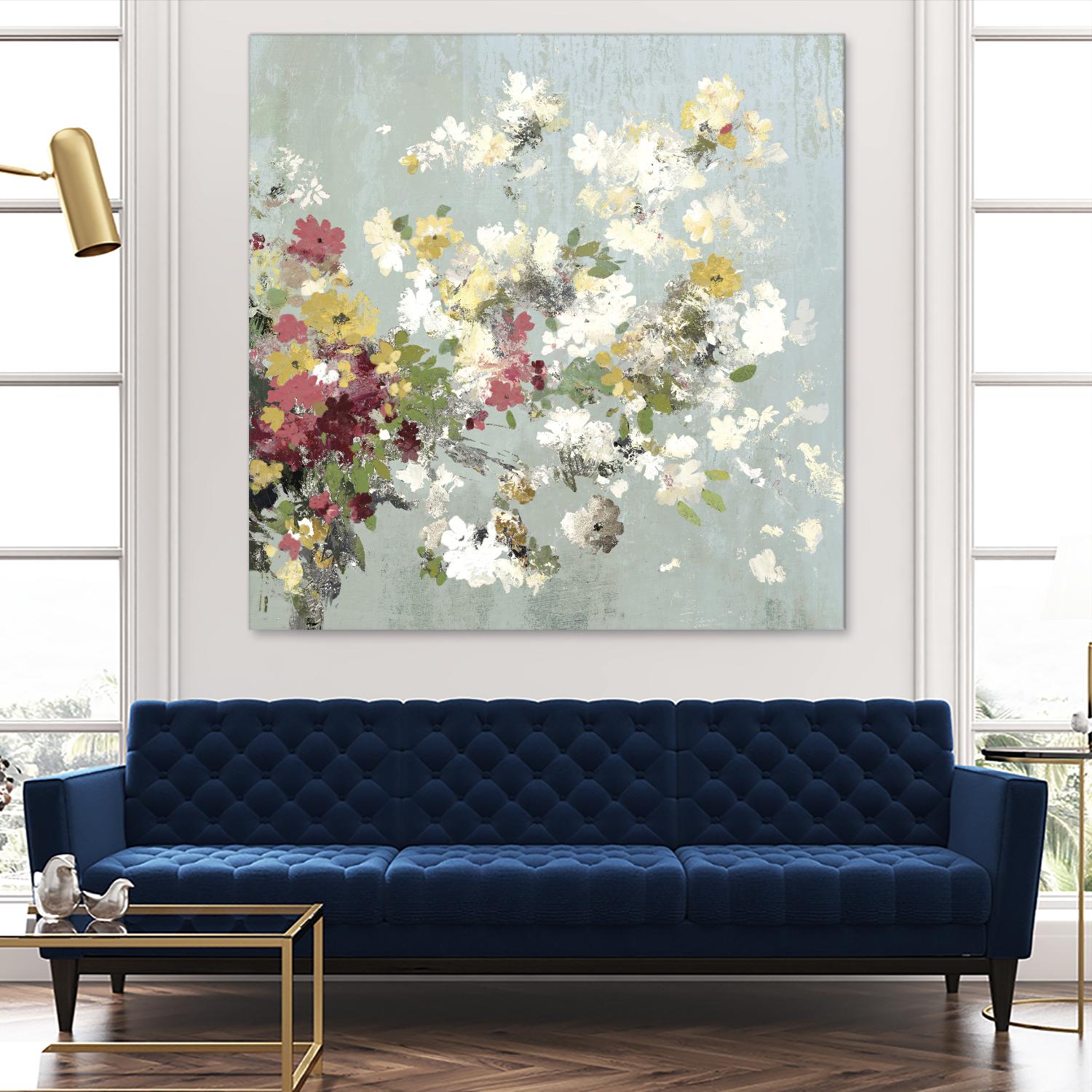 Abstract Bouquet II by Allison Pearce on GIANT ART - white floral