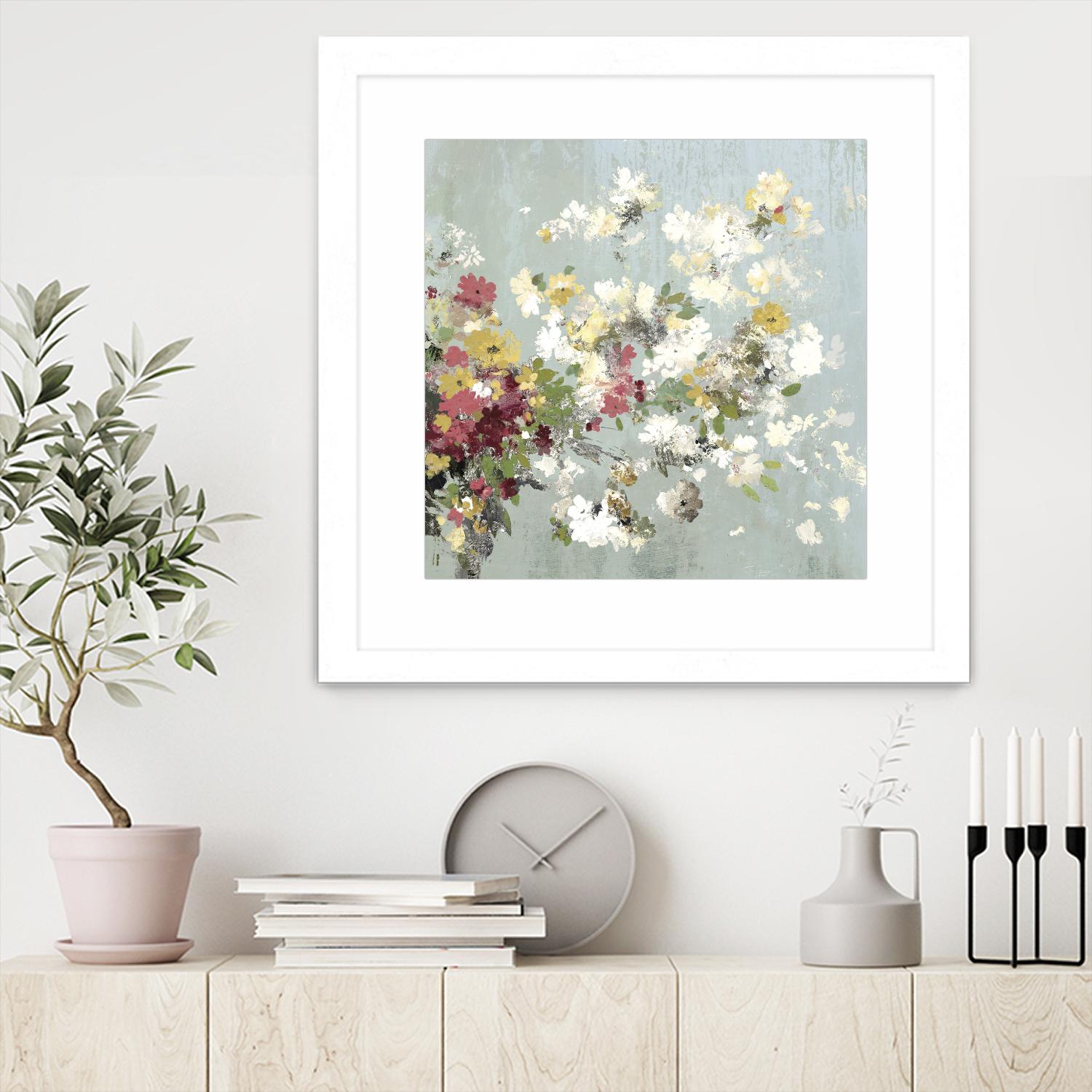 Abstract Bouquet II by Allison Pearce on GIANT ART - white floral