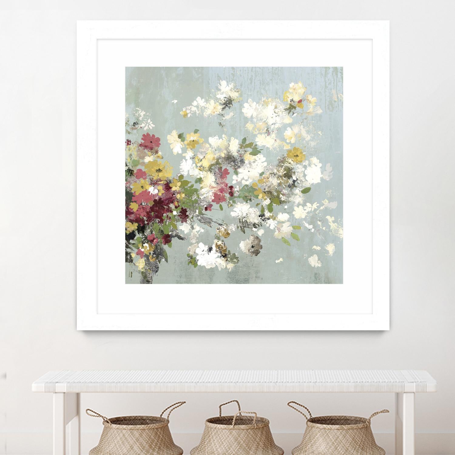 Abstract Bouquet II by Allison Pearce on GIANT ART - white floral