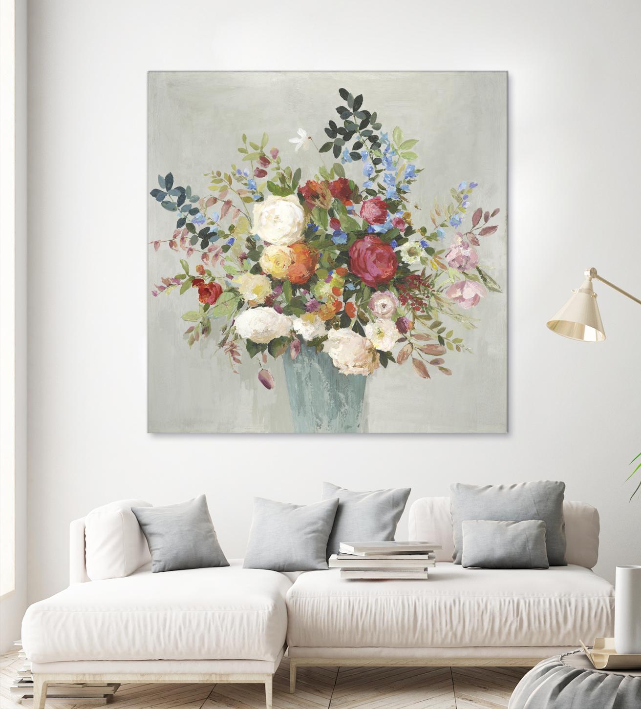 Grande by Allison Pearce on GIANT ART - blue floral