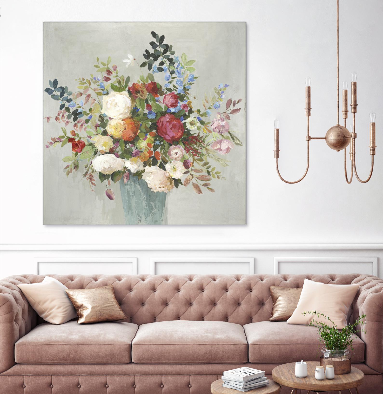 Grande by Allison Pearce on GIANT ART - blue floral