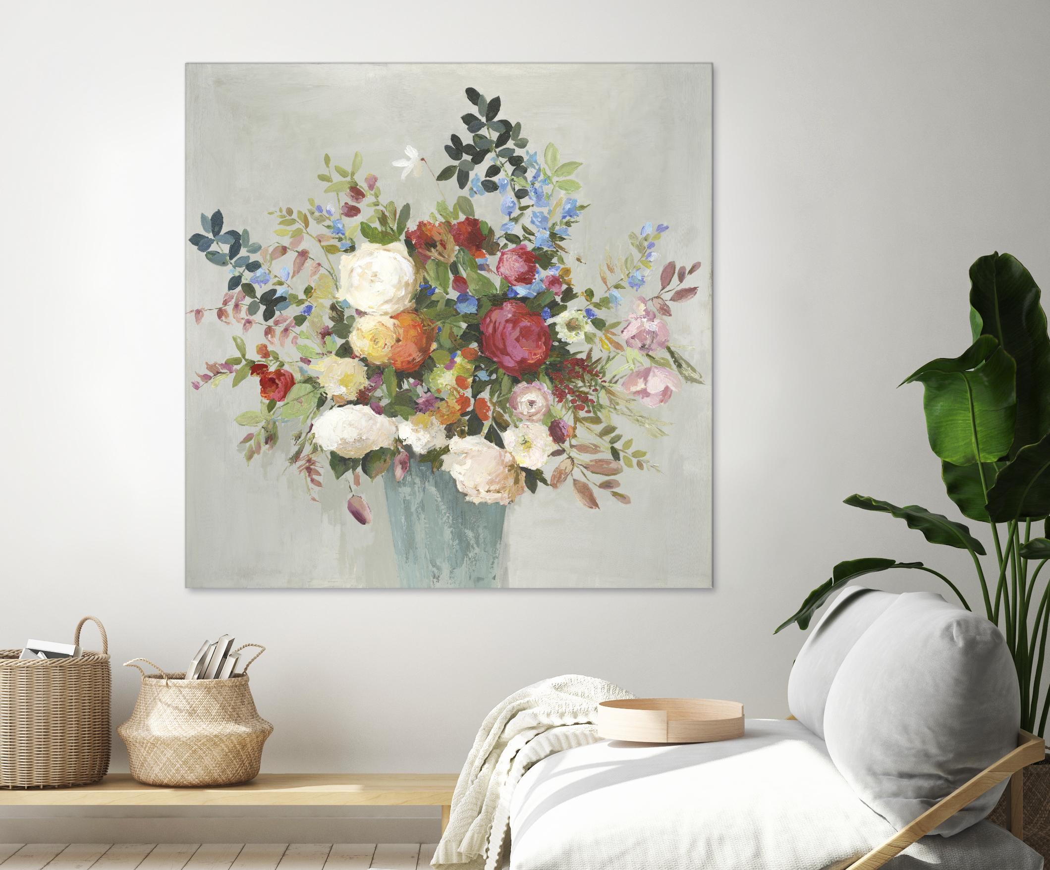 Grande by Allison Pearce on GIANT ART - blue floral