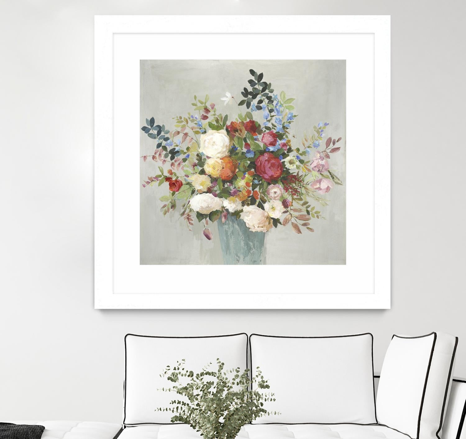 Grande by Allison Pearce on GIANT ART - blue floral