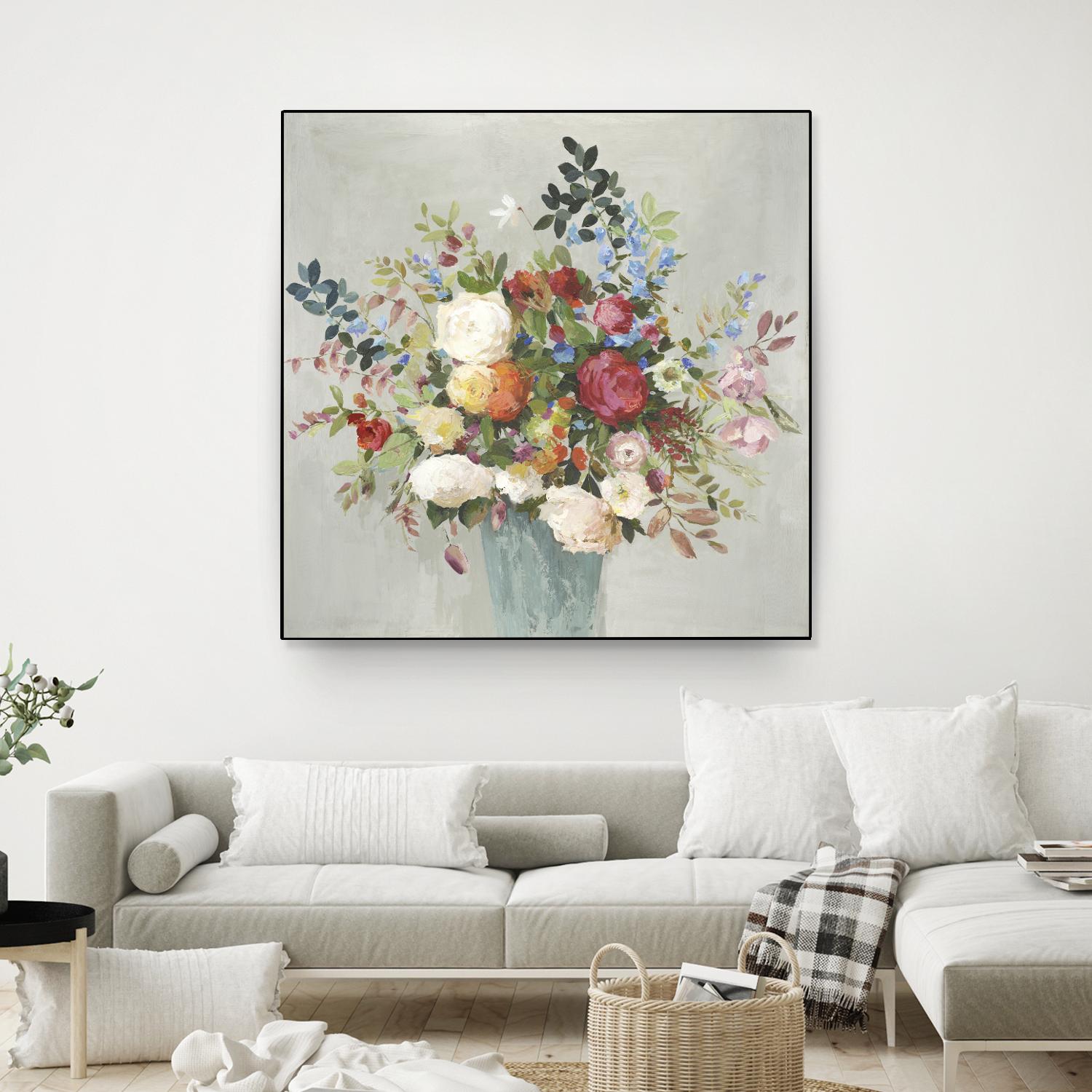 Grande by Allison Pearce on GIANT ART - blue floral