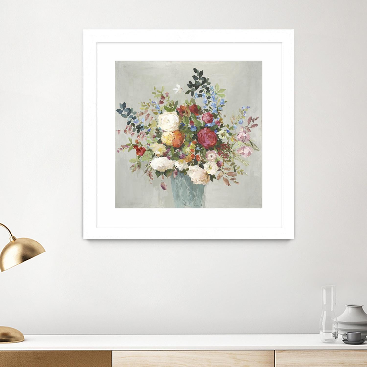 Grande by Allison Pearce on GIANT ART - blue floral