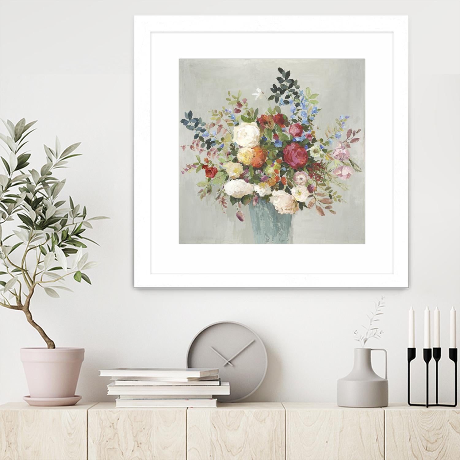 Grande by Allison Pearce on GIANT ART - blue floral