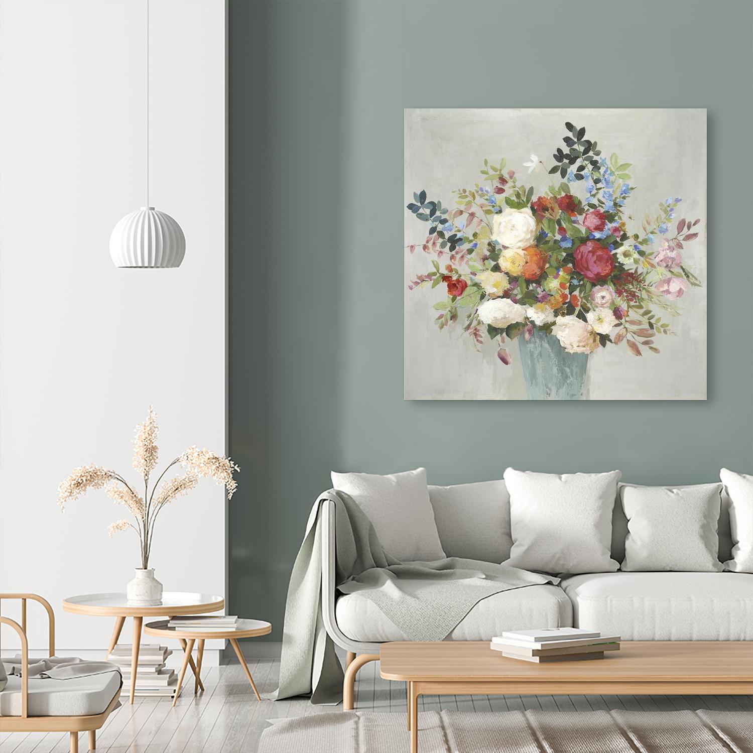 Grande by Allison Pearce on GIANT ART - blue floral