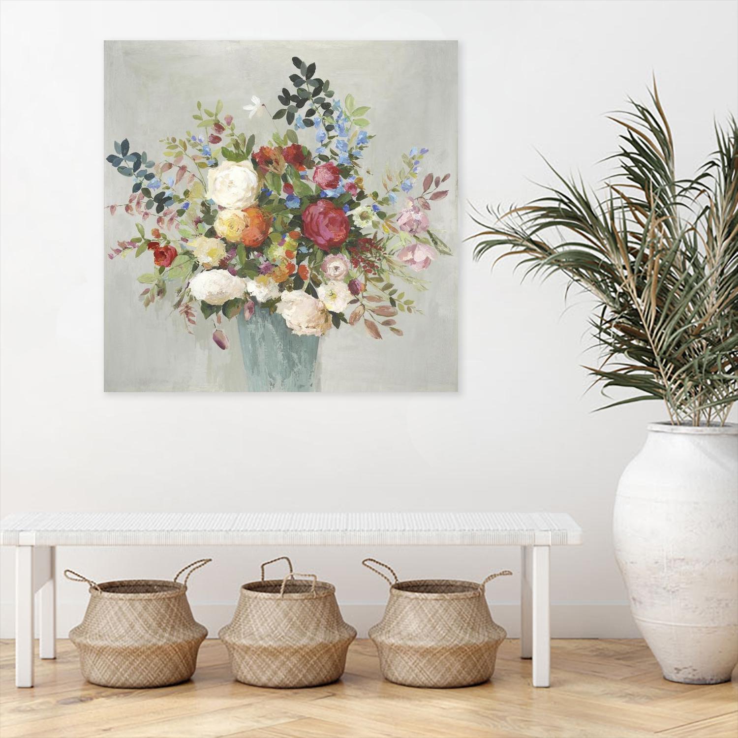 Grande by Allison Pearce on GIANT ART - blue floral