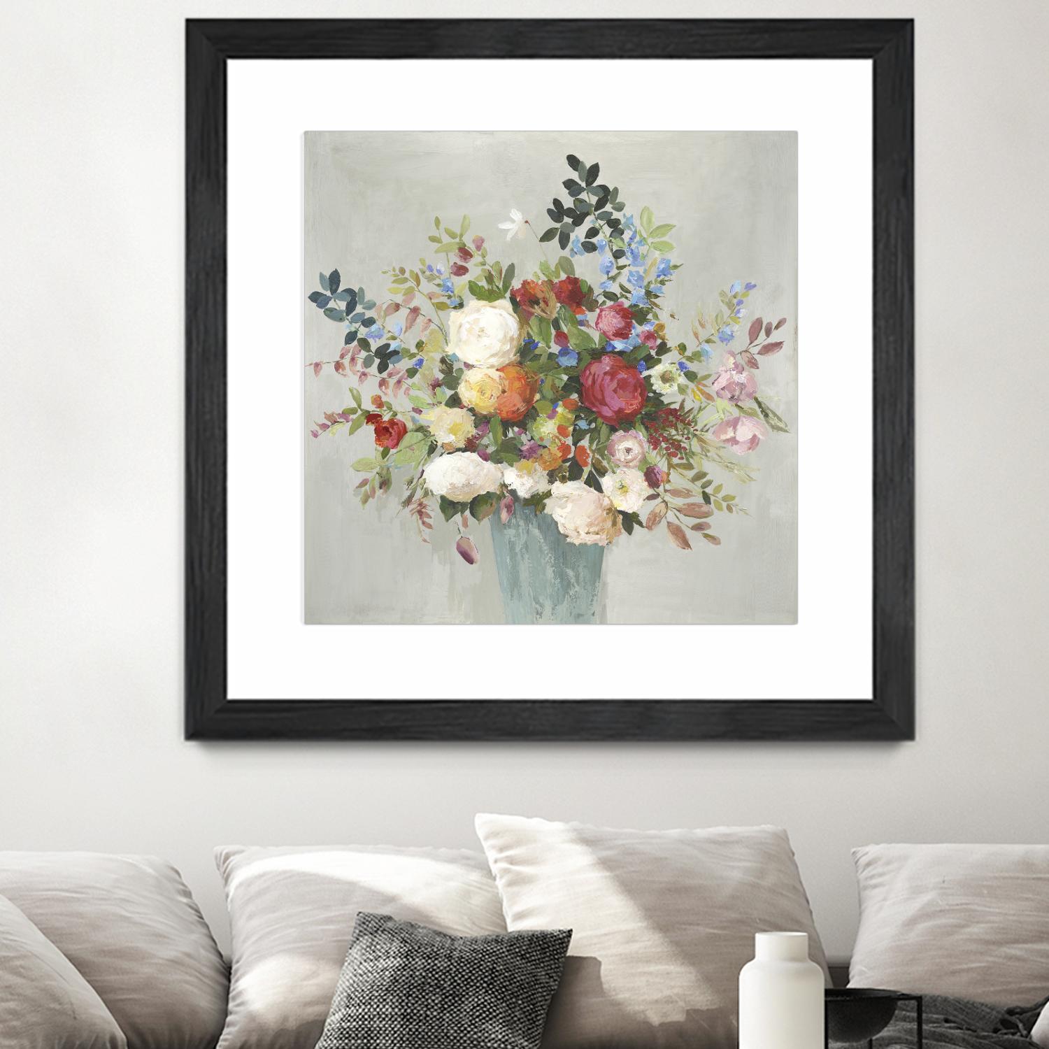 Grande by Allison Pearce on GIANT ART - blue floral