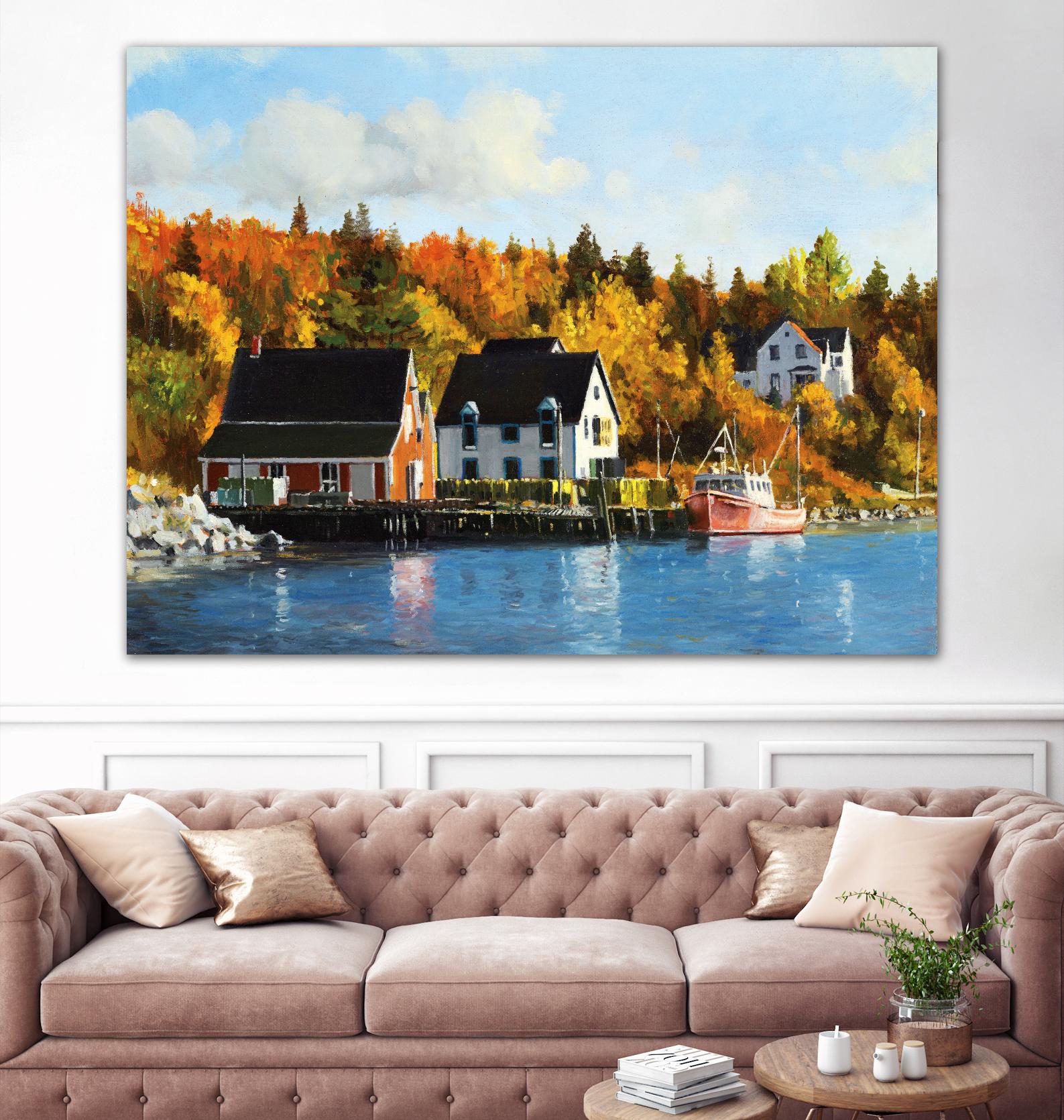 North West Cove by Pieter Molenaar on GIANT ART - blue landscape