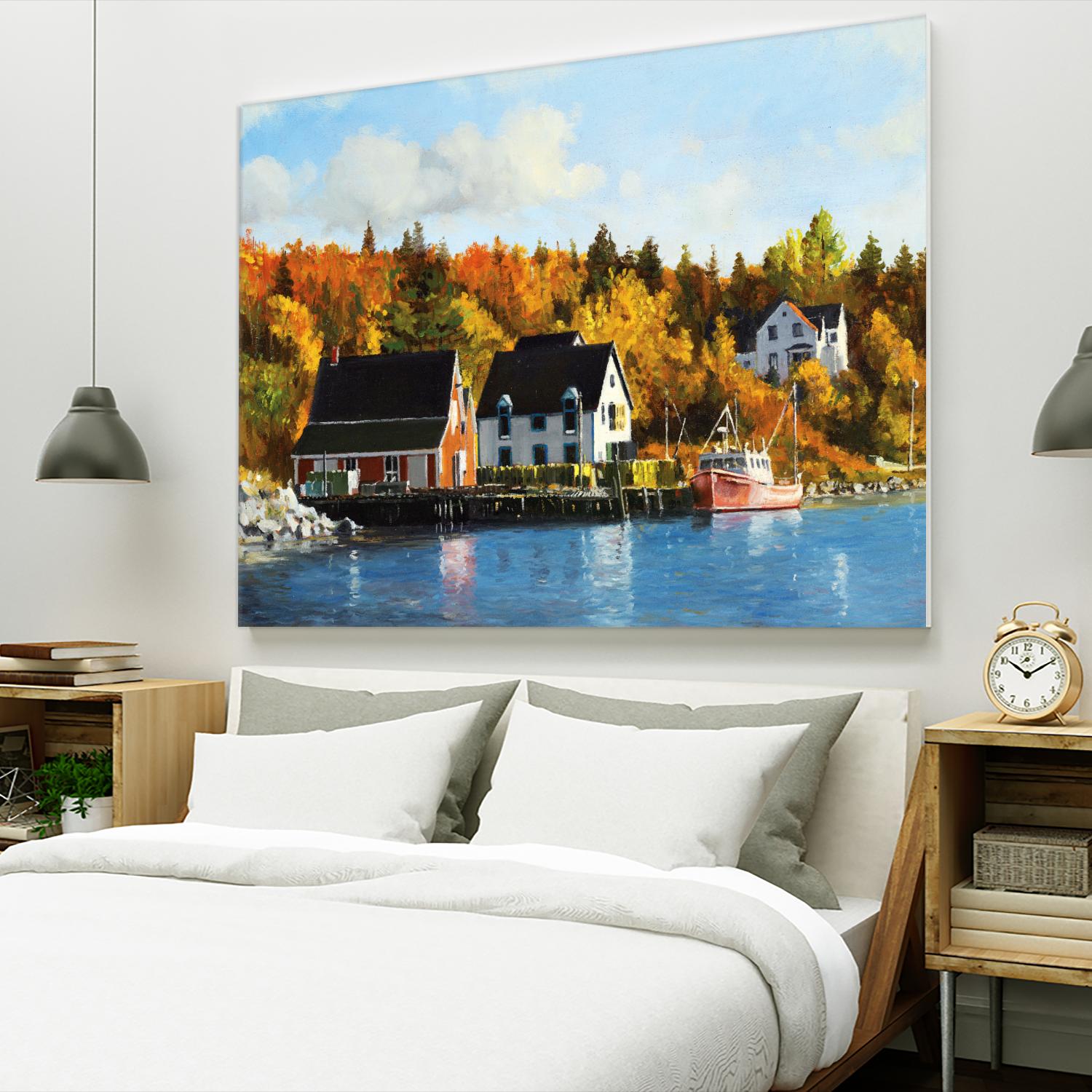 North West Cove by Pieter Molenaar on GIANT ART - blue landscape