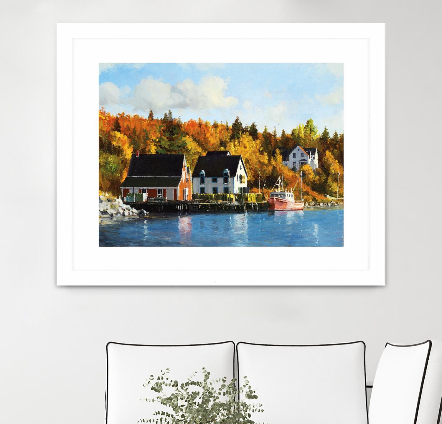 North West Cove by Pieter Molenaar on GIANT ART - blue landscape