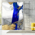 Indigo Abstract IV by PI Studio on GIANT ART - gold abstract