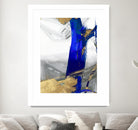 Indigo Abstract IV by PI Studio on GIANT ART - gold abstract
