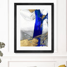 Indigo Abstract IV by PI Studio on GIANT ART - gold abstract