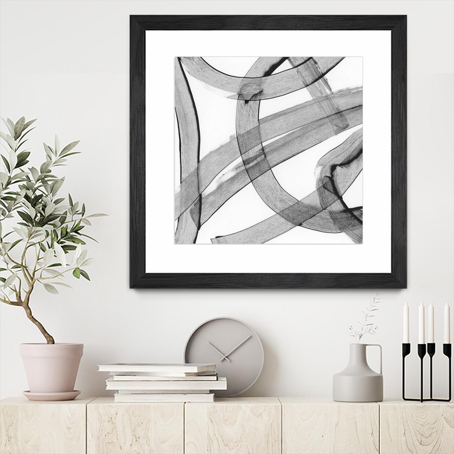 Gesture by PI Studio on GIANT ART - white abstract