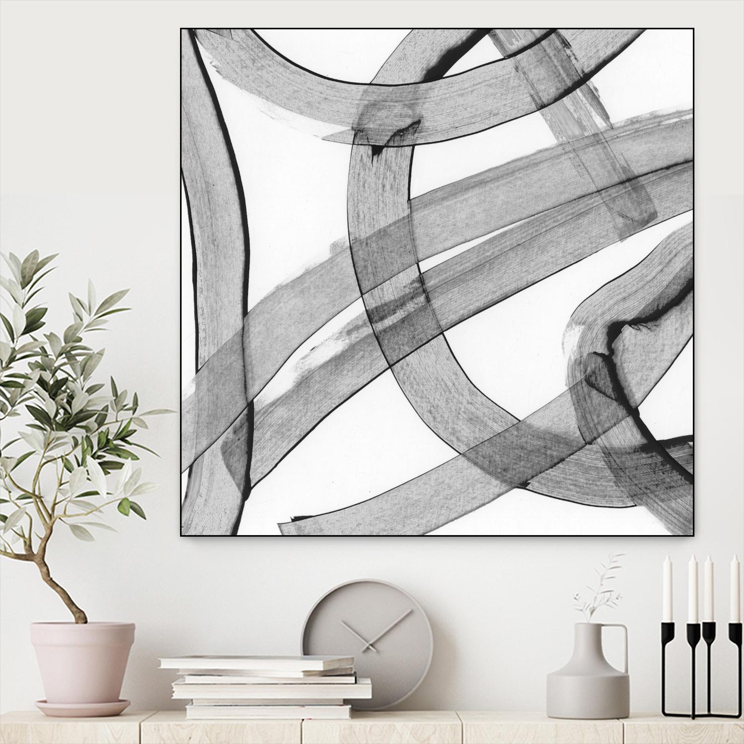 Gesture by PI Studio on GIANT ART - white abstract