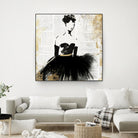 Lady in Black II by PI Studio on GIANT ART - white abstract