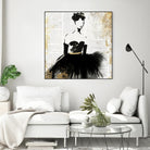 Lady in Black II by PI Studio on GIANT ART - white abstract