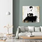 Lady in Black II by PI Studio on GIANT ART - white abstract