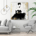 Lady in Black II by PI Studio on GIANT ART - white abstract