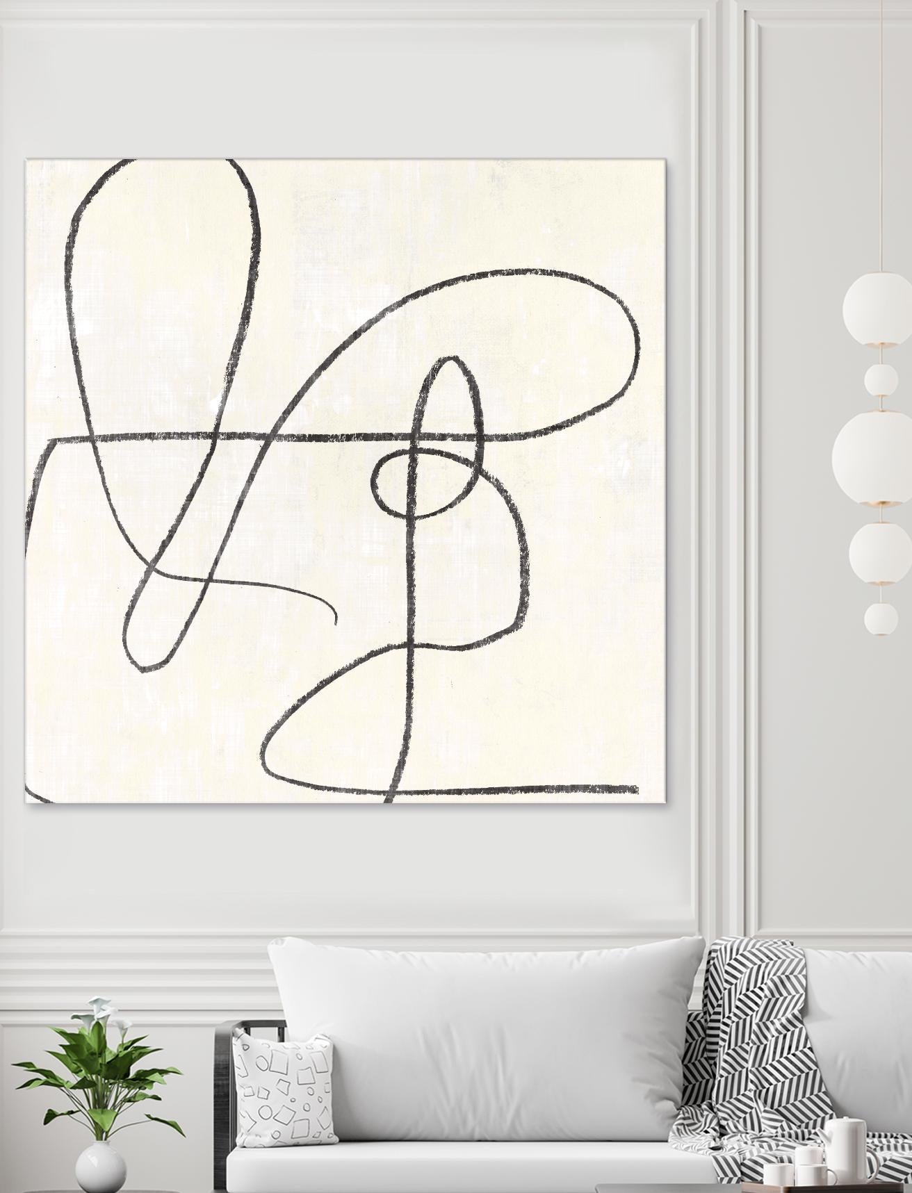 Juxtaposing by Pi Studio on GIANT ART - white linear linear art