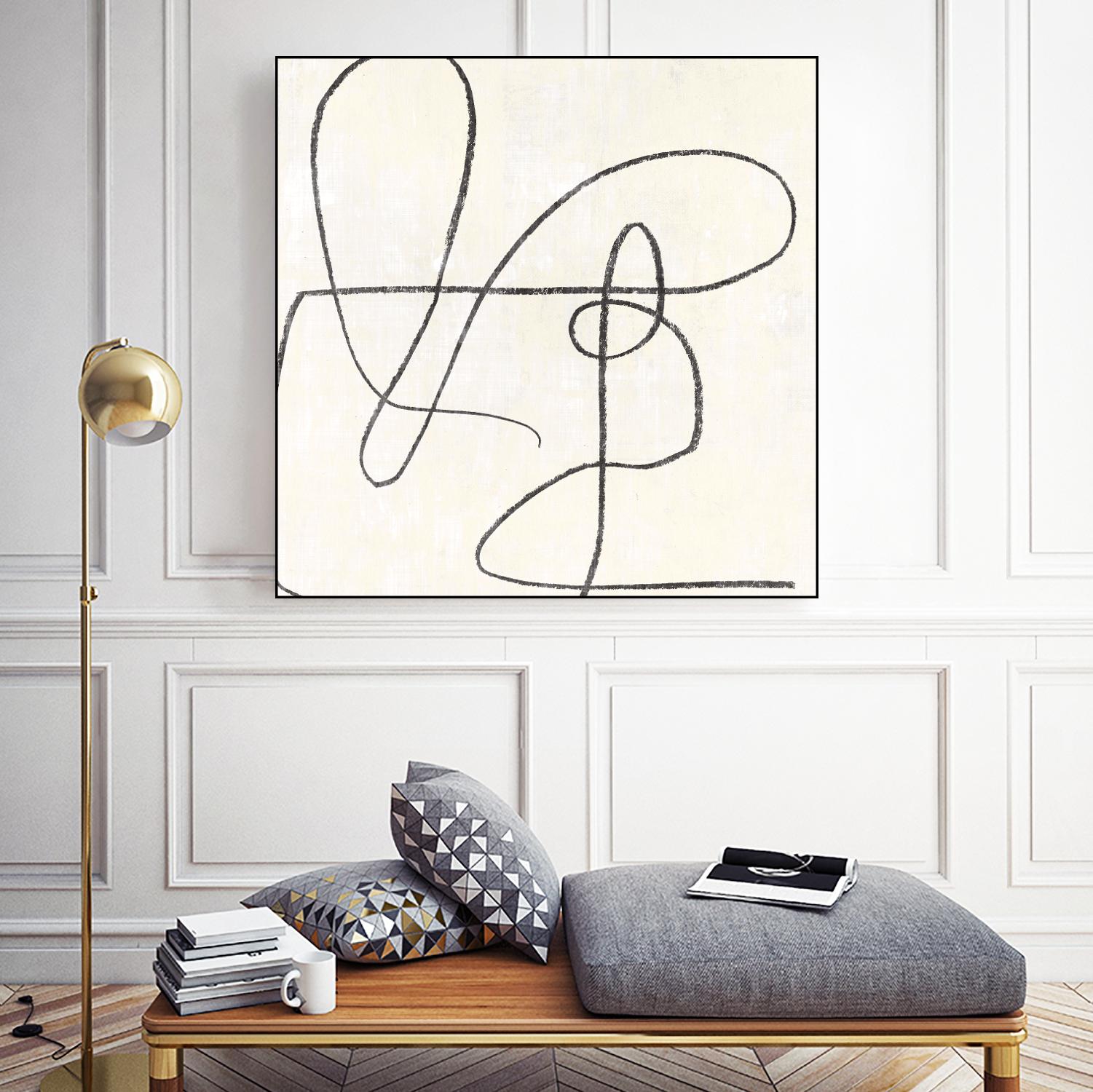 Juxtaposing by Pi Studio on GIANT ART - white linear linear art